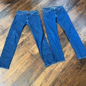 2 Pairs of American Eagle NE(X)T Jeans 30”x34”